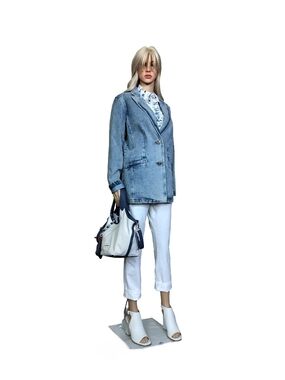 Levi's Light Blue Denim Blazer Jeans - Women Size S NWT
